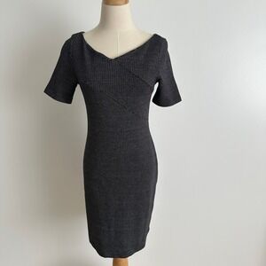 Banana Republic Petite Black White Career Workwear Cocktail Dress 2P